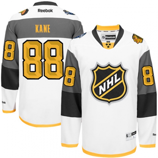 Men's Reebok Chicago Blackhawks #88 Patrick Kane Premier White 2016 All Star NHL Jersey - Ujersey