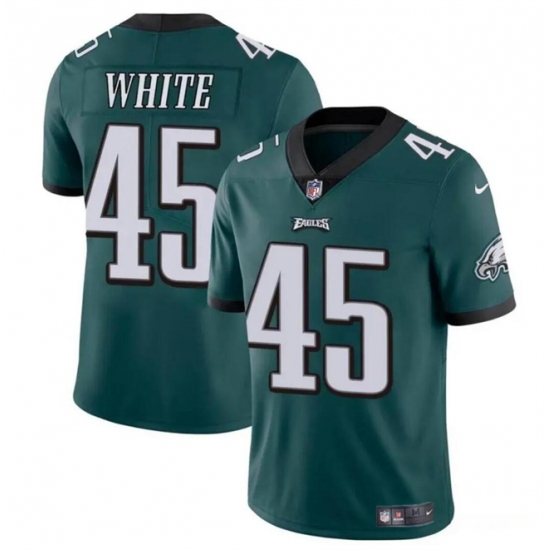 Men's Philadelphia Eagles #45 Devin White Green Vapor Untouchable Limited Football Stitched Jersey - Ujersey