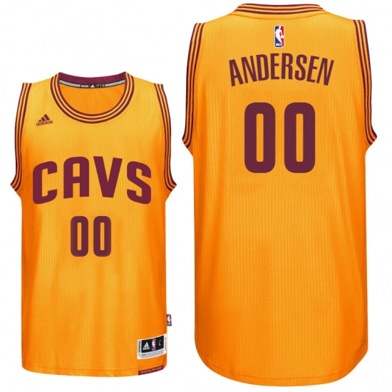 Cleveland Cavaliers #00 Chris Andersen New Swingman Gold Alternate Jersey - Ujersey