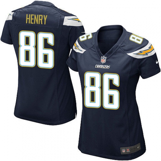 Women's Nike Los Angeles Chargers #86 Hunter Henry Game Navy Blue Team Color NFL Jersey - Ujersey