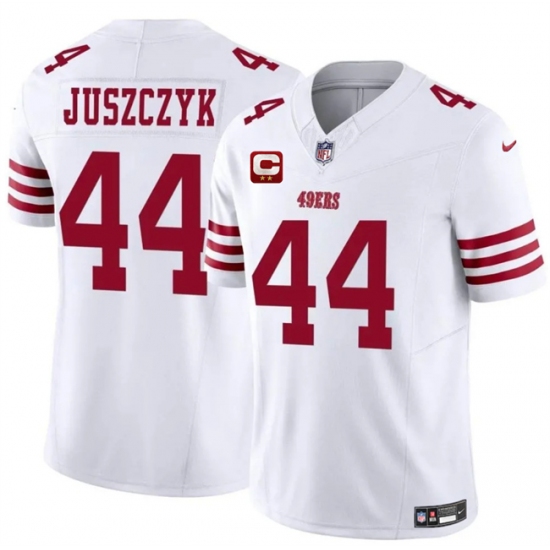 Men's San Francisco 49ers #44 Kyle Juszczyk White 2025 F.U.S.E. With 2-Star C Vapor Untouchable Limited Stitched Football Jersey - Ujersey