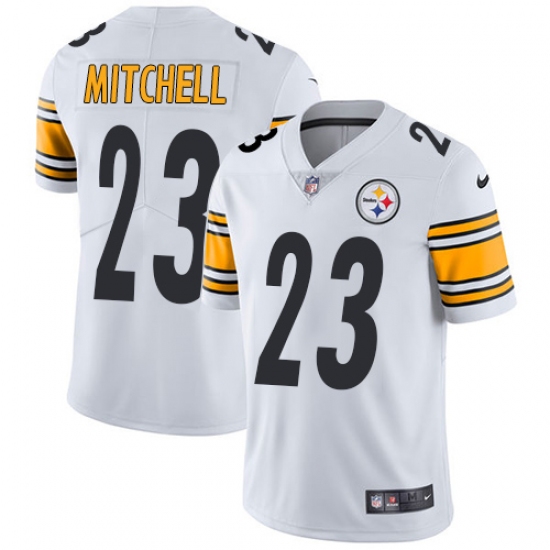 Men's Nike Pittsburgh Steelers #23 Mike Mitchell White Vapor Untouchable Limited Player NFL Jersey - Ujersey