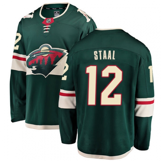 Youth Minnesota Wild #12 Eric Staal Fanatics Branded Green Home Breakaway NHL Jersey - Ujersey