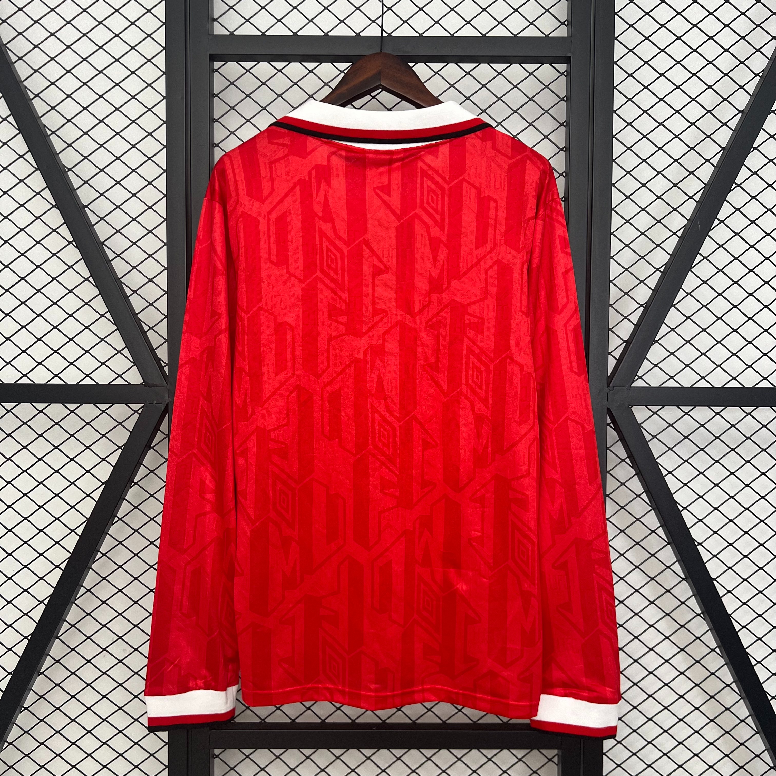 Manchester United Retro Home Long Sleeve Football Jersey Shirt 1992/94