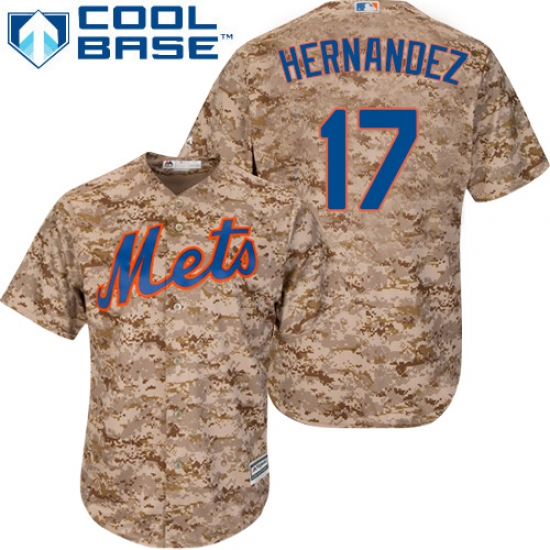 Men's Majestic New York Mets #17 Keith Hernandez Authentic Camo Alternate Cool Base MLB Jersey - Ujersey