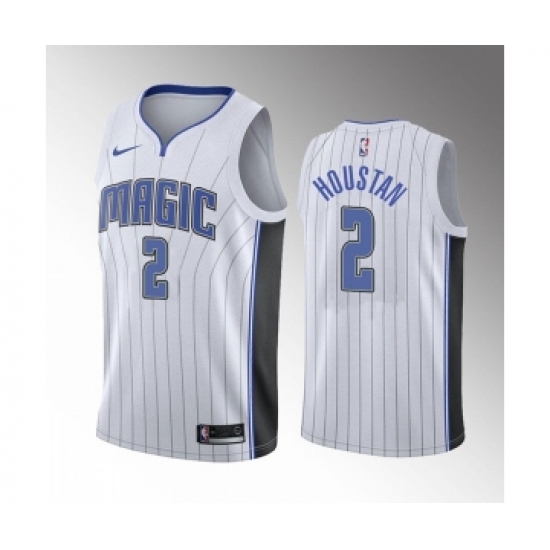 Men's Orlando Magic #2 Caleb Houstan White 2022 Draft Basketball Stitched Jersey - Ujersey