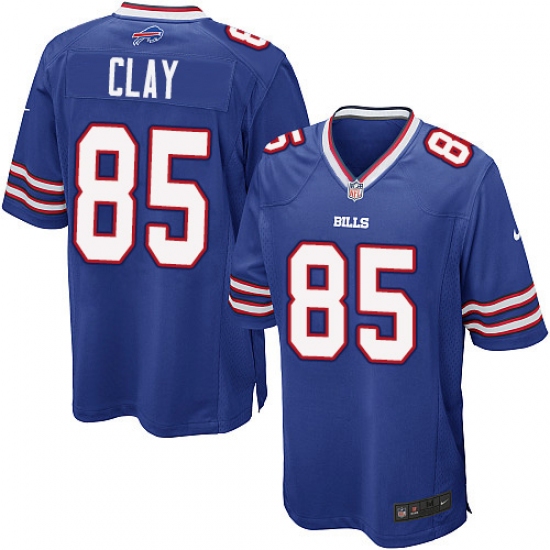 Men's Nike Buffalo Bills #85 Charles Clay Game Royal Blue Team Color NFL Jersey - Ujersey