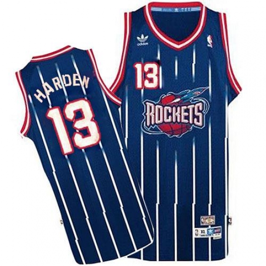 Men's Adidas Houston Rockets #13 James Harden Swingman Navy Hardwood Classic Fashion NBA Jersey