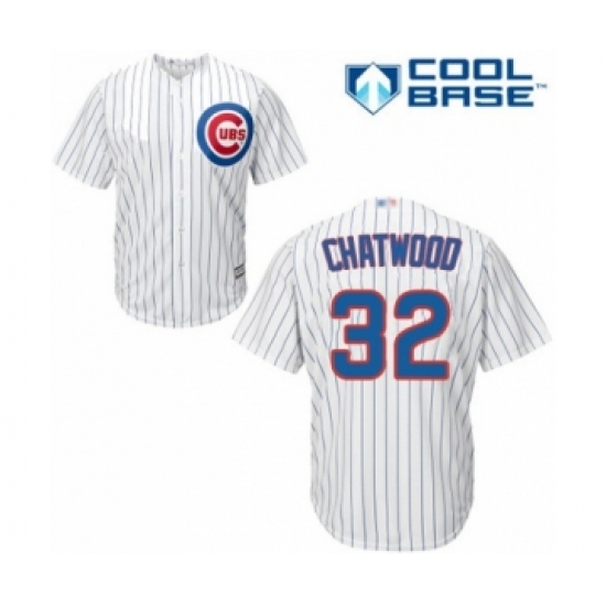Youth Chicago Cubs #32 Tyler Chatwood Authentic White Home Cool Base Baseball Player Jersey - Ujersey