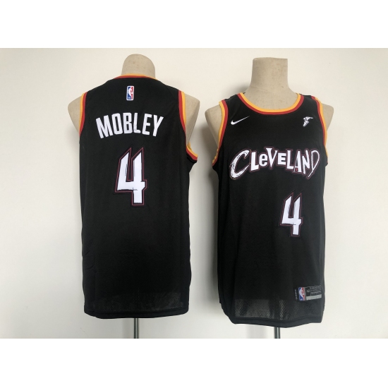 Men's Cleveland Cavaliers #4 Evan Mobley Nike Black 2021 City Player Jersey - Ujersey