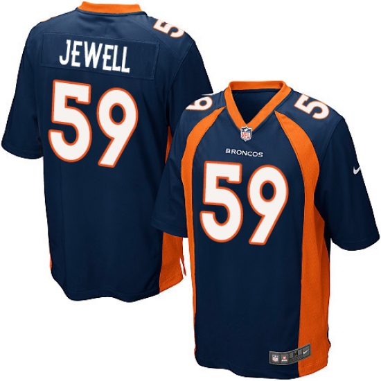 Men's Nike Denver Broncos #59 Josey Jewell Game Navy Blue Alternate NFL Jersey - Ujersey