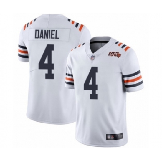 Men's Chicago Bears #4 Chase Daniel White 100th Season Limited Football Jersey - Ujersey