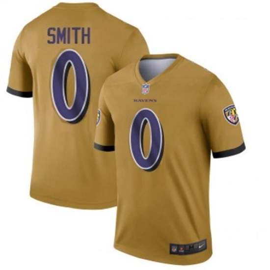 Men's Baltimore Ravens #0 Roquan Smith Rush F U S E Vapor Jersey - Ujersey