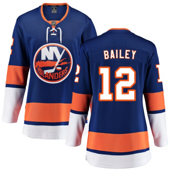 Women's New York Islanders #12 Josh Bailey Fanatics Branded Royal Blue Home Breakaway NHL Jersey - Ujersey