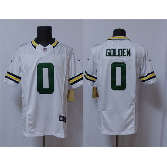 Men's Green Bay Packers #0 Matthew Golden White Vapor 2025 F.U.S.E. Limited Football Stitched Jersey - Ujersey