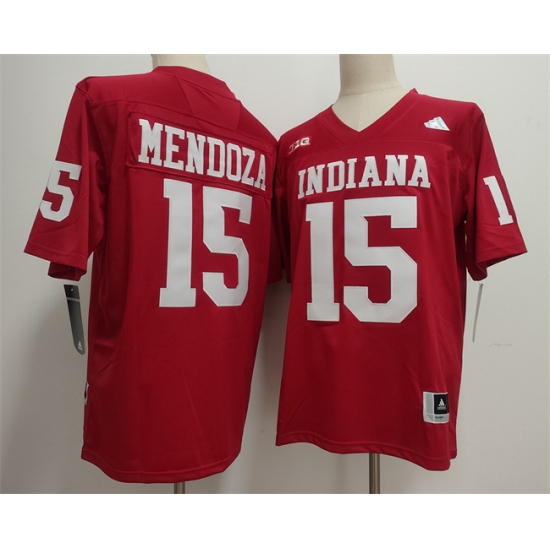 Men's Indiana Hoosiers #15 Fernando Mendoza Red 2026 Stitched Basketball Jersey - Ujersey