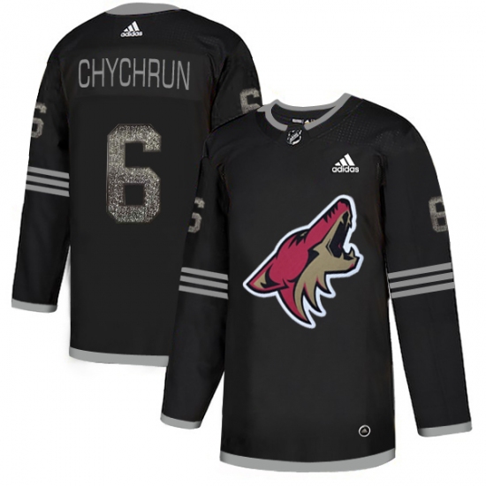 Men's Adidas Arizona Coyotes #6 Jakob Chychrun Black Authentic Classic Stitched NHL Jersey - Ujersey