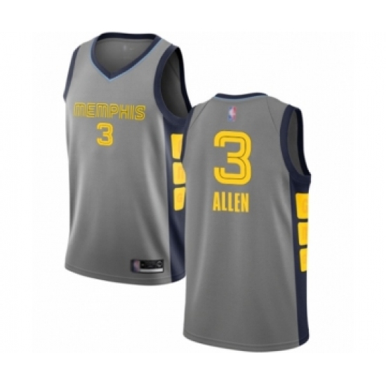Women's Memphis Grizzlies #3 Grayson Allen Swingman Gray Basketball Jersey - City Edition