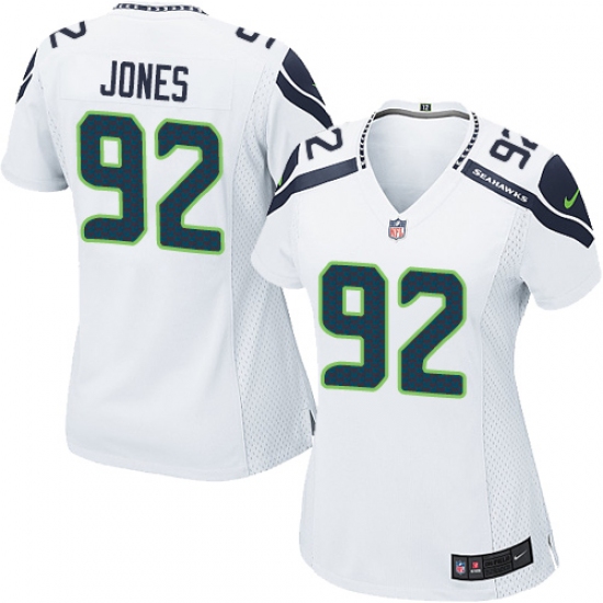 Women's Nike Seattle Seahawks #92 Nazair Jones Game White NFL Jersey - Ujersey