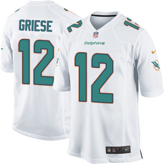 Men's Nike Miami Dolphins #12 Bob Griese Game White NFL Jersey - Ujersey