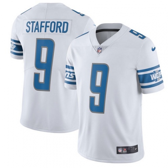 Men's Nike Detroit Lions #9 Matthew Stafford Limited White Vapor Untouchable NFL Jersey - Ujersey