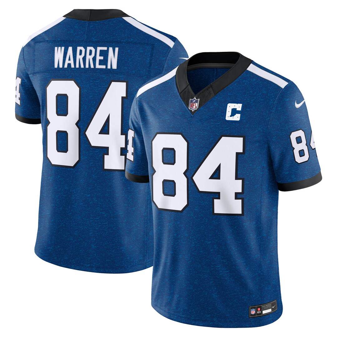 Men's Indianapolis Colts Tyler Warren Nike Royal Alternate Indiana Nights Vapor F.U.S.E. Stitched Limited Jersey - SUjersey01