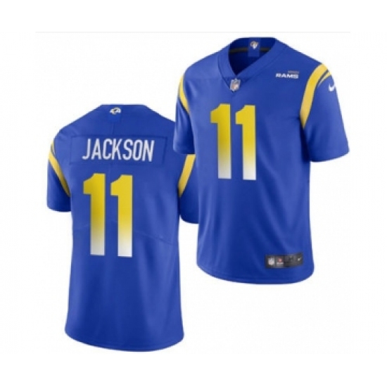 Men's Los Angeles Rams #11 DeSean Jackson Blue Bone Stitched Football Limited Jersey - Ujersey
