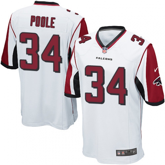 Men's Nike Atlanta Falcons #34 Brian Poole Game White NFL Jersey - Ujersey
