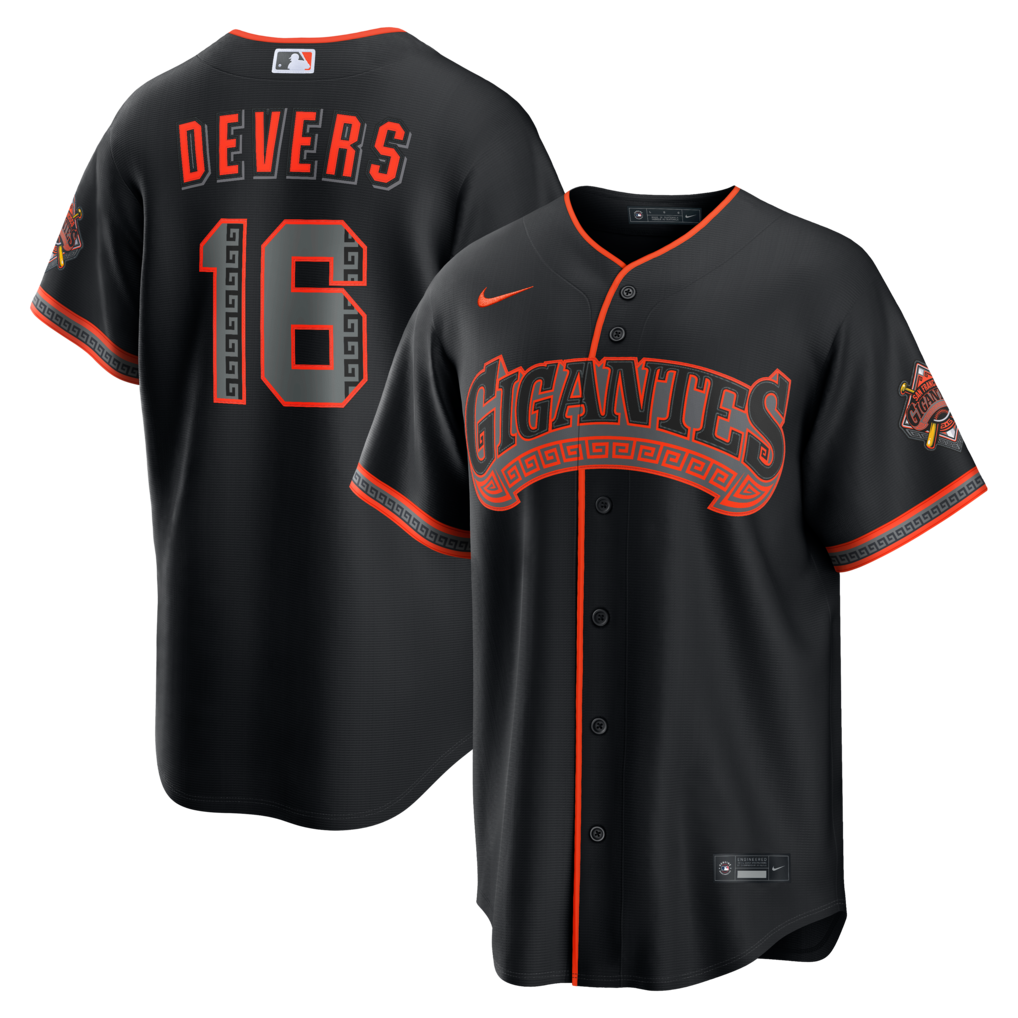 Men's San Francisco Giants Rafael Devers Nike Black Alternate Stadium Jersey - Ujersey