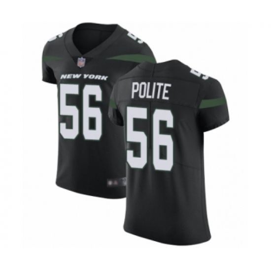 Men's New York Jets #56 Jachai Polite Elite Navy Blue Alternate Football Jersey - Ujersey