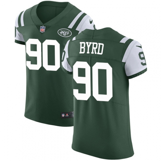 Men's Nike New York Jets #90 Dennis Byrd Elite Green Team Color NFL Jersey - Ujersey