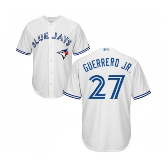 Youth Toronto Blue Jays #27 Vladimir Guerrero Jr. Replica White Home Baseball Jersey - Ujersey
