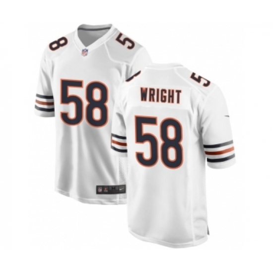 Men's Chicago Bears #58 Darnell Wright Nike White 2023 NFL Draft First Round Pick Jersey - Ujersey
