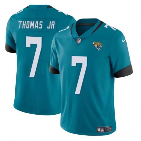 Men's Jacksonville Jaguars #7 Brian Thomas Jr Teal 2024 Draft Vapor Untouchable Limited Football Stitched Jersey - Ujersey
