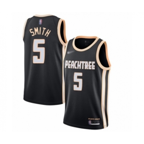 Women's Atlanta Hawks #5 Josh Smith Swingman Black Basketball Jersey - 2019 20 City Edition - Ujersey