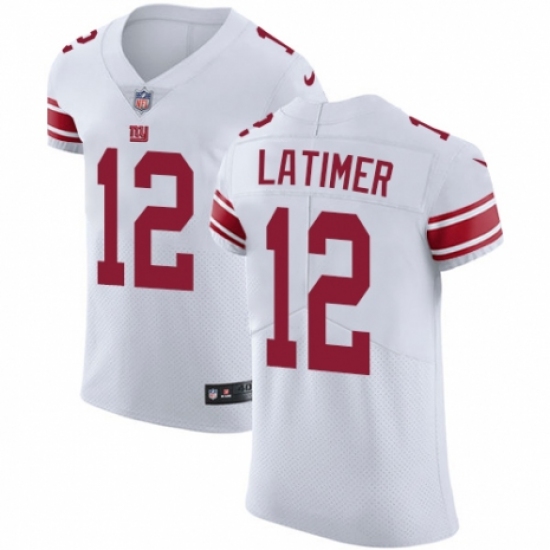 Men's Nike New York Giants #12 Cody Latimer White Vapor Untouchable Elite Player NFL Jersey - Ujersey