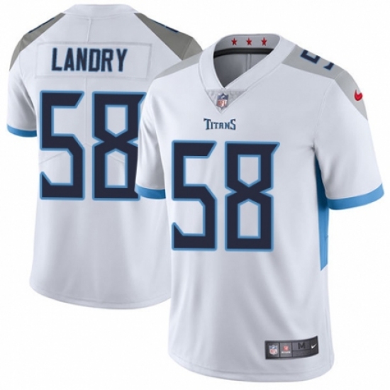 Youth Nike Tennessee Titans #58 Harold Landry White Vapor Untouchable Limited Player NFL Jersey - Ujersey