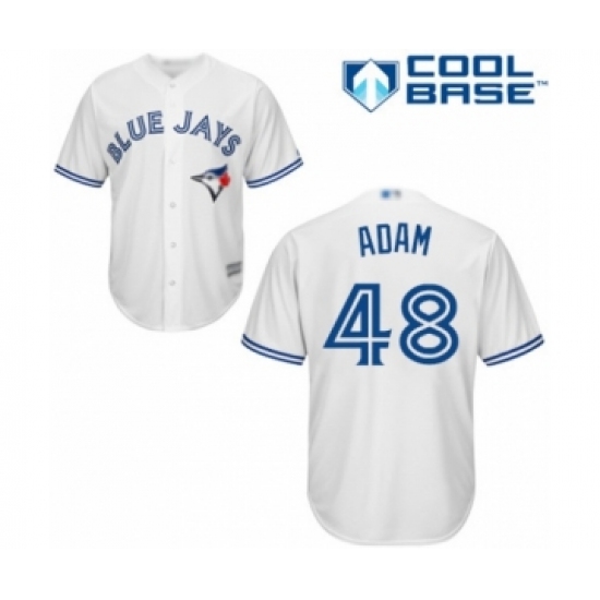 Youth Toronto Blue Jays #48 Jason Adam Authentic White Home Baseball Player Jersey - Ujersey