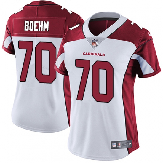 Women's Nike Arizona Cardinals #70 Evan Boehm White Vapor Untouchable Limited Player NFL Jersey - Ujersey