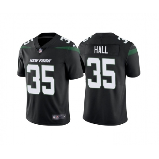 Men's New York Jets #35 Breece Hall 2022 Black Vapor Untouchable Limited Stitched Jersey - Ujersey