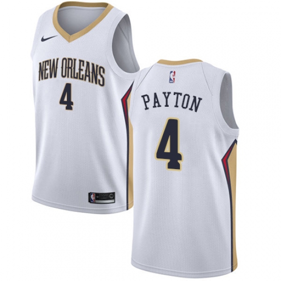 Youth Nike New Orleans Pelicans #4 Elfrid Payton Swingman White NBA Jersey - Association Edition - Ujersey