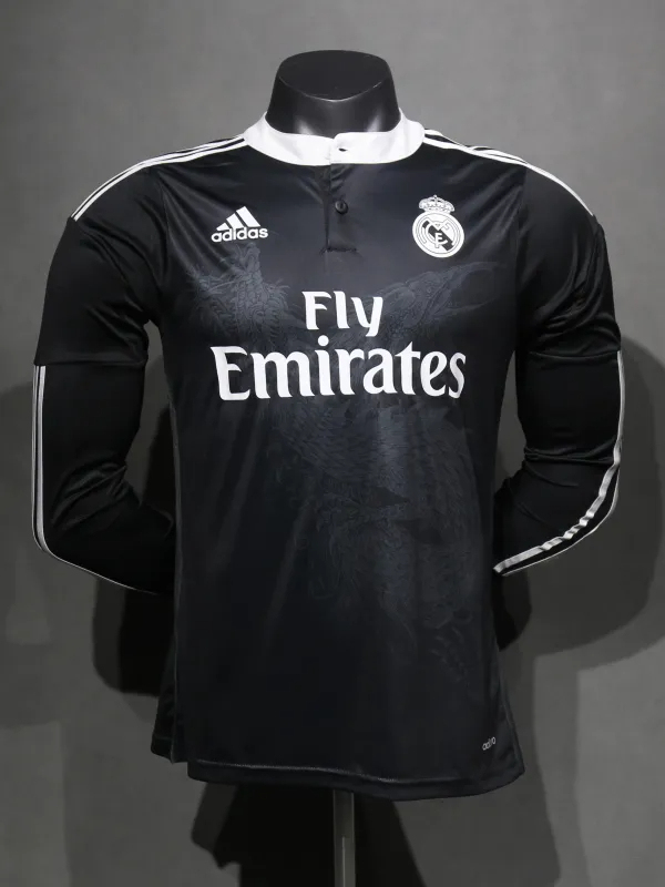 Real Madrid Retro Jersey Third Away Long Sleeve Soccer Shirt 2014/15 - U-jersey