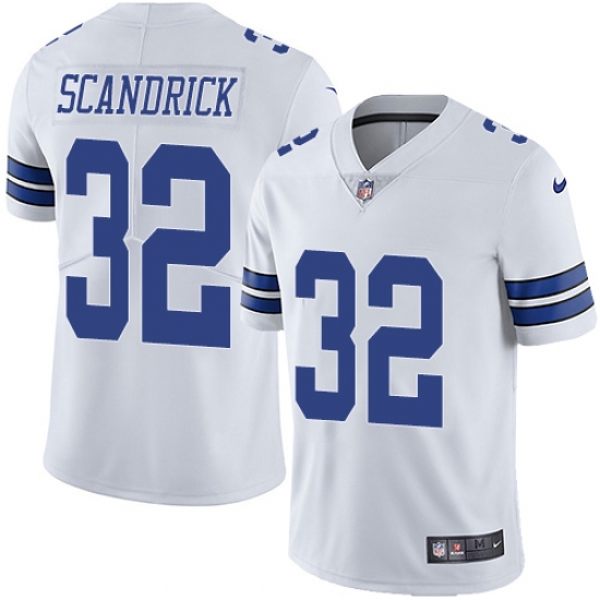 Men's Nike Dallas Cowboys #32 Orlando Scandrick White Vapor Untouchable Limited Player NFL Jersey - Ujersey