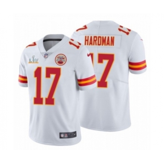 Youth Kansas City Chiefs #17 Mecole Hardman White 2021 Super Bowl LV Jersey - Ujersey