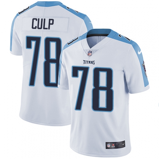 Youth Nike Tennessee Titans #78 Curley Culp White Vapor Untouchable Limited Player NFL Jersey - Ujersey