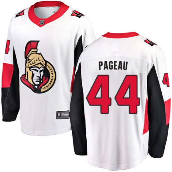 Men's Ottawa Senators #44 Jean-Gabriel Pageau Fanatics Branded White Away Breakaway NHL Jersey - Ujersey