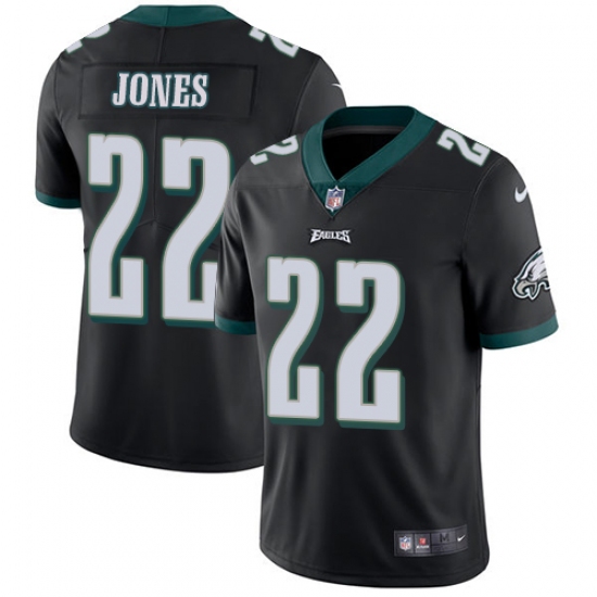 Youth Nike Philadelphia Eagles #22 Sidney Jones Black Alternate Vapor Untouchable Limited Player NFL Jersey - Ujersey