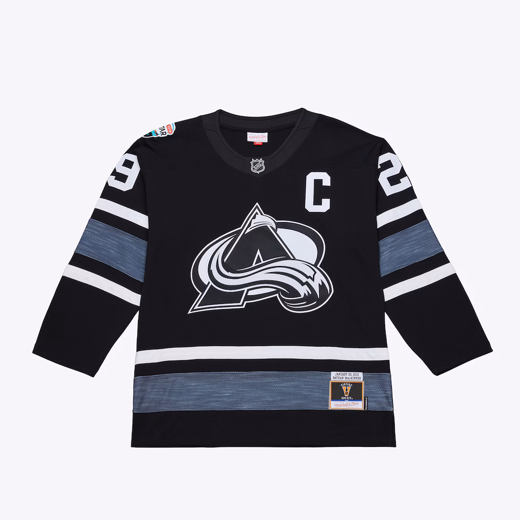 Men's Nathan MacKinnon Mitchell & Ness Black 2019 All-Star Game Power Play Jersey