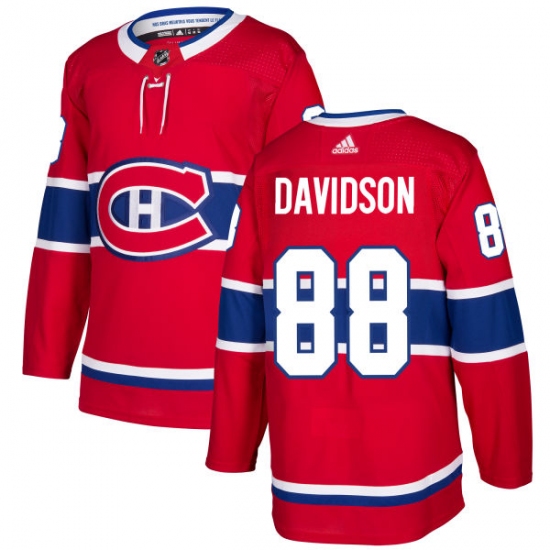 Men's Adidas Montreal Canadiens #88 Brandon Davidson Premier Red Home NHL Jersey - Ujersey