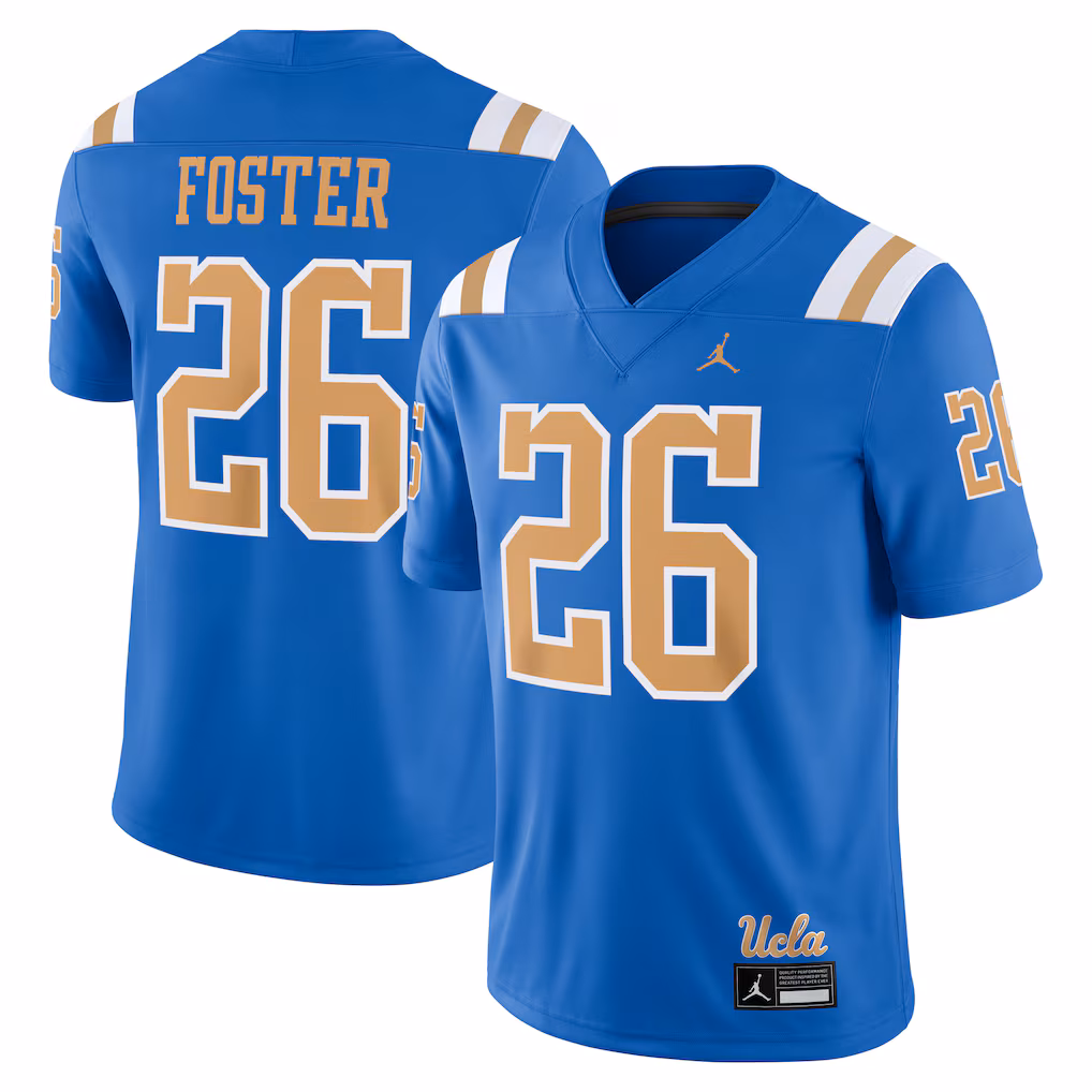 Men's Jordan Brand DeShaun Foster Blue UCLA Bruins Alumni Home Game Jersey